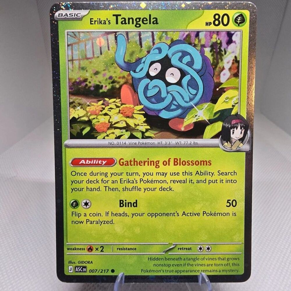 erika's tangela cosmo holo 7 pokemon ascended heroes
